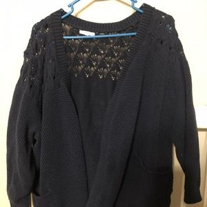 Navy blue 3xl Maurices cardigan